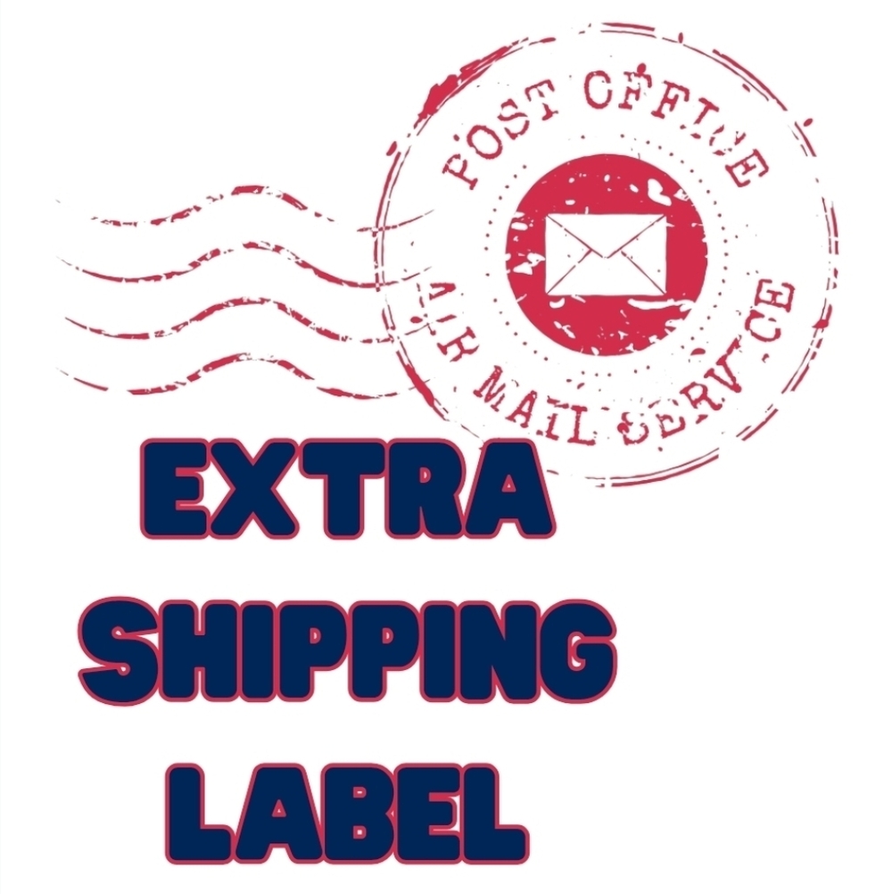 EXTRA SHIPPING LABEL 📬 1 LABEL PER EVERY 5LB